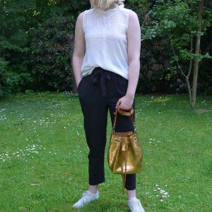 Ledertasche klein gold Leder beuteltasche handmade von ninok