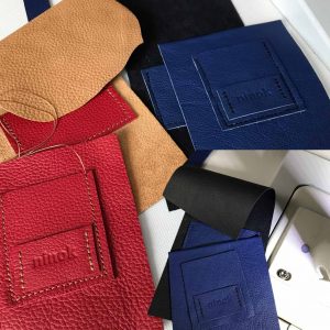 Handytasche aus Leder in schwarz/blau, schwarz/rot, cognac/rot für kleine und große Smartphones, Karten und Geld. Handytasche zum Umhängen, Crossbody und als Gürteltasche. Fertigung in Handarbeit.