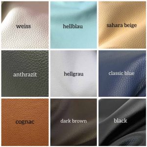 Mittelgroße Ledertasche Hobo Bag in Wunschfarbe weiss, hellblau, beige, dunkel oder hellgrau, klassisch blau, cognac, dunkelbraun, schwarz. Maße: 42 cm breit, 31cm hoch vom Boden bis Oberkante. Mit Schulterhenkel oder crossbody. Mit Reißverschluss und mit Innenfach. Handgefertigt in Deutschland. Robustes Rindsleder.